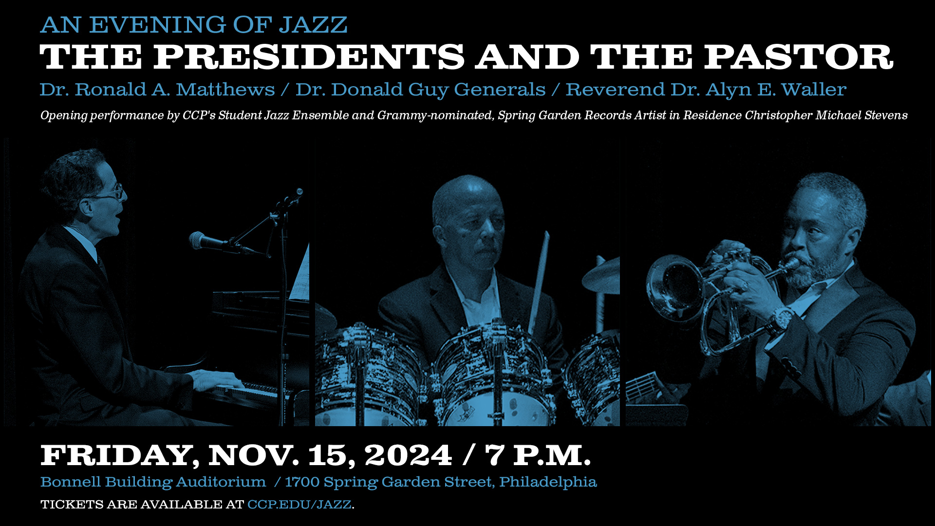 The Presidents and The Pastor - an evening of Jazz